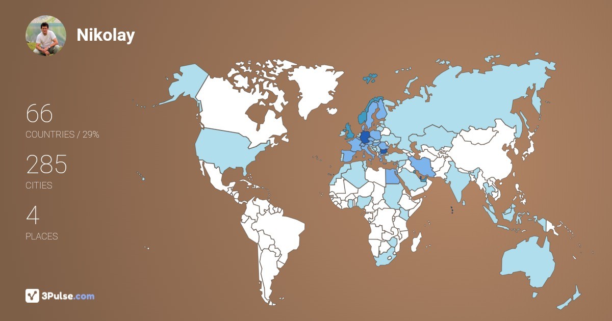 Изображение Карты путешествий Nikolay Nikolov