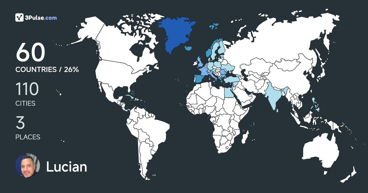Lucian Dorofte's Travel Map Image