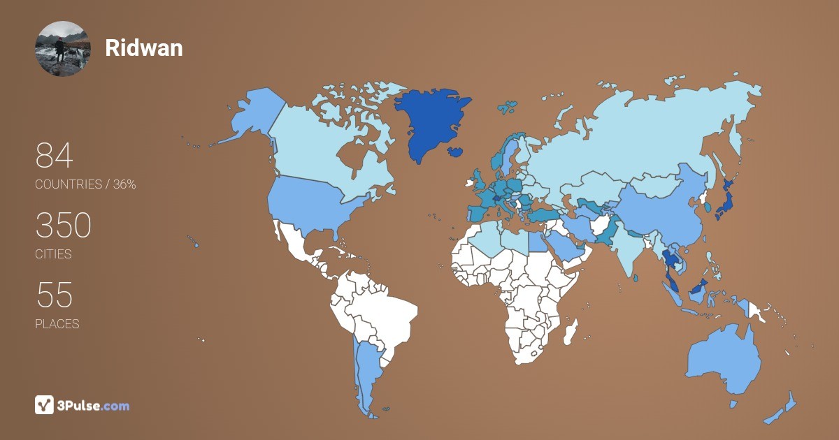 Изображение Карты путешествий Ridwan Naim