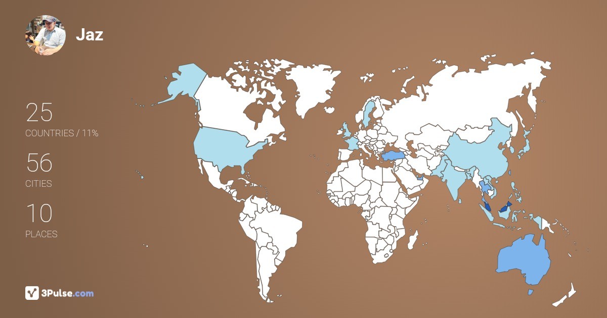 Изображение Карты путешествий Jaz Jo