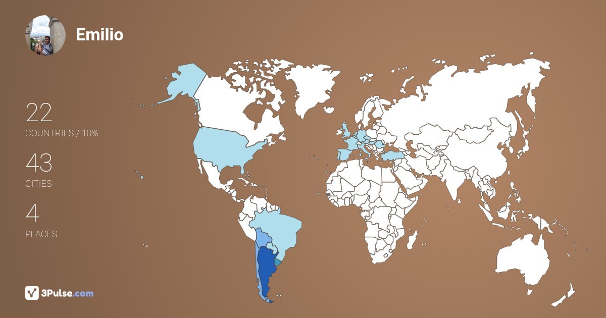 Изображение Карты путешествий Emilio Pittaluga