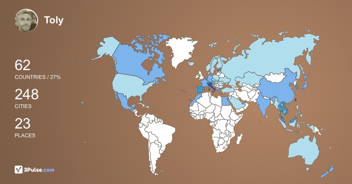 Изображение Карты путешествий Toly Semenov