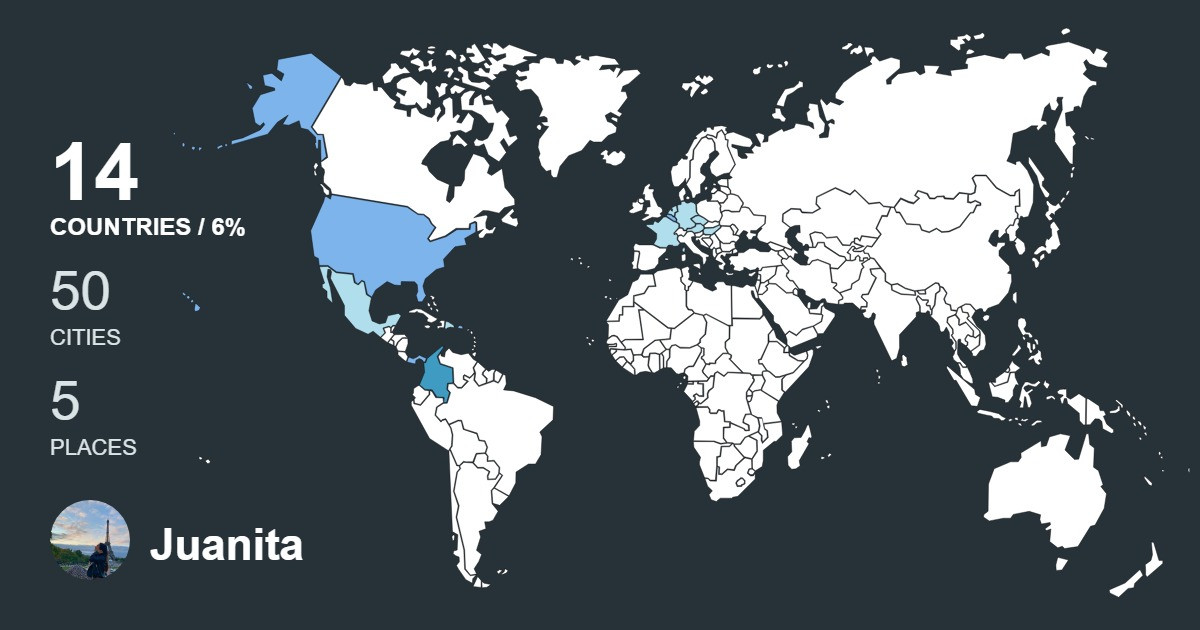 Изображение Карты путешествий Juanita Buitrago-Snchez
