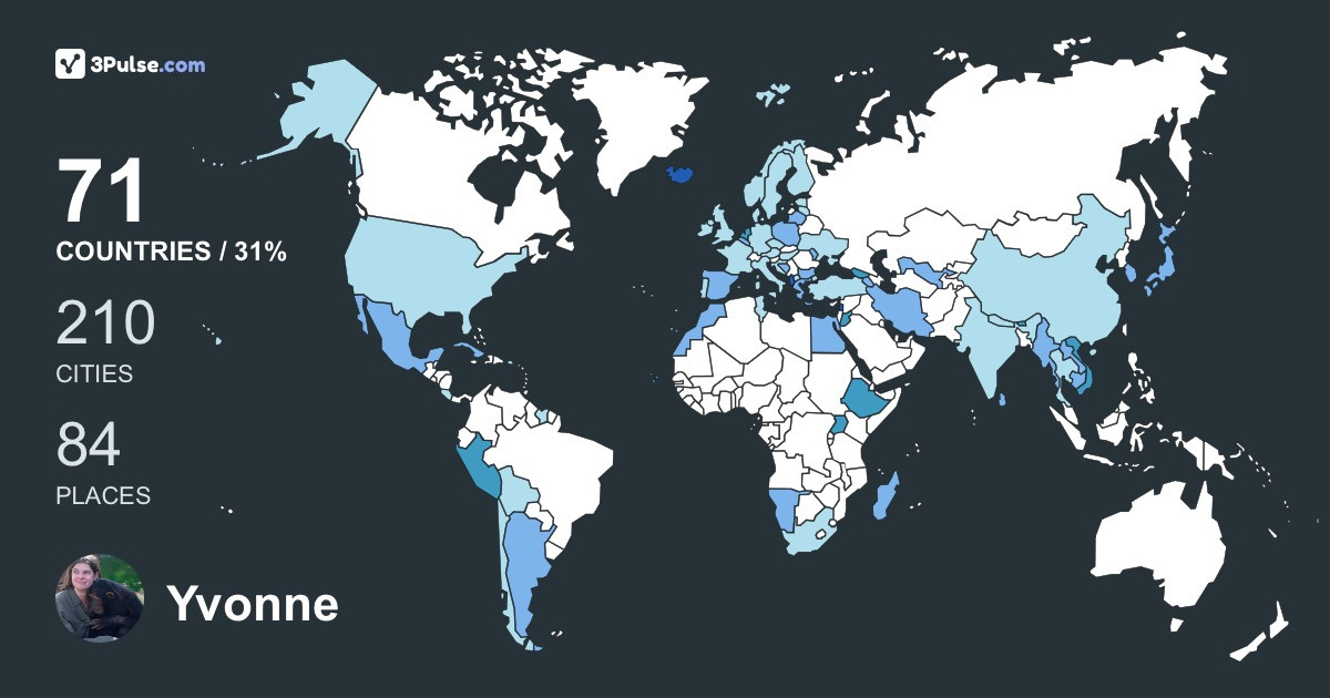 Изображение Карты путешествий Yvonne Ligterink