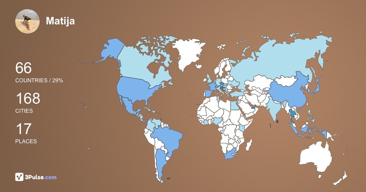 Изображение Карты путешествий Matija Kastela