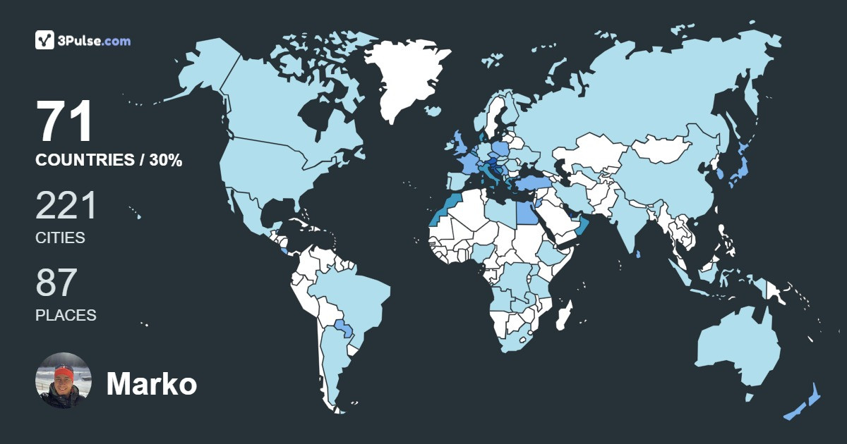 Изображение Карты путешествий Marko Komac