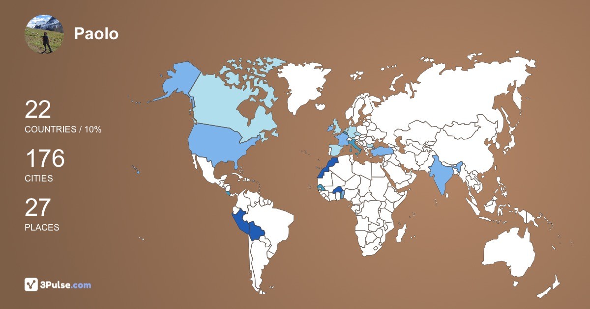 Изображение Карты путешествий Paolo Ribotta