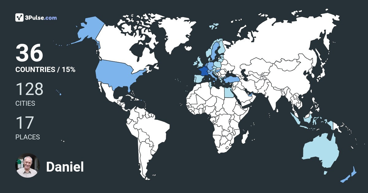 Изображение Карты путешествий Daniel Baes