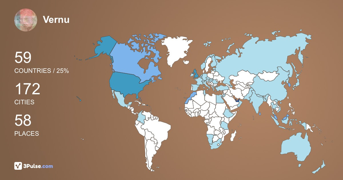 Изображение Карты путешествий Vernu Navarathnam