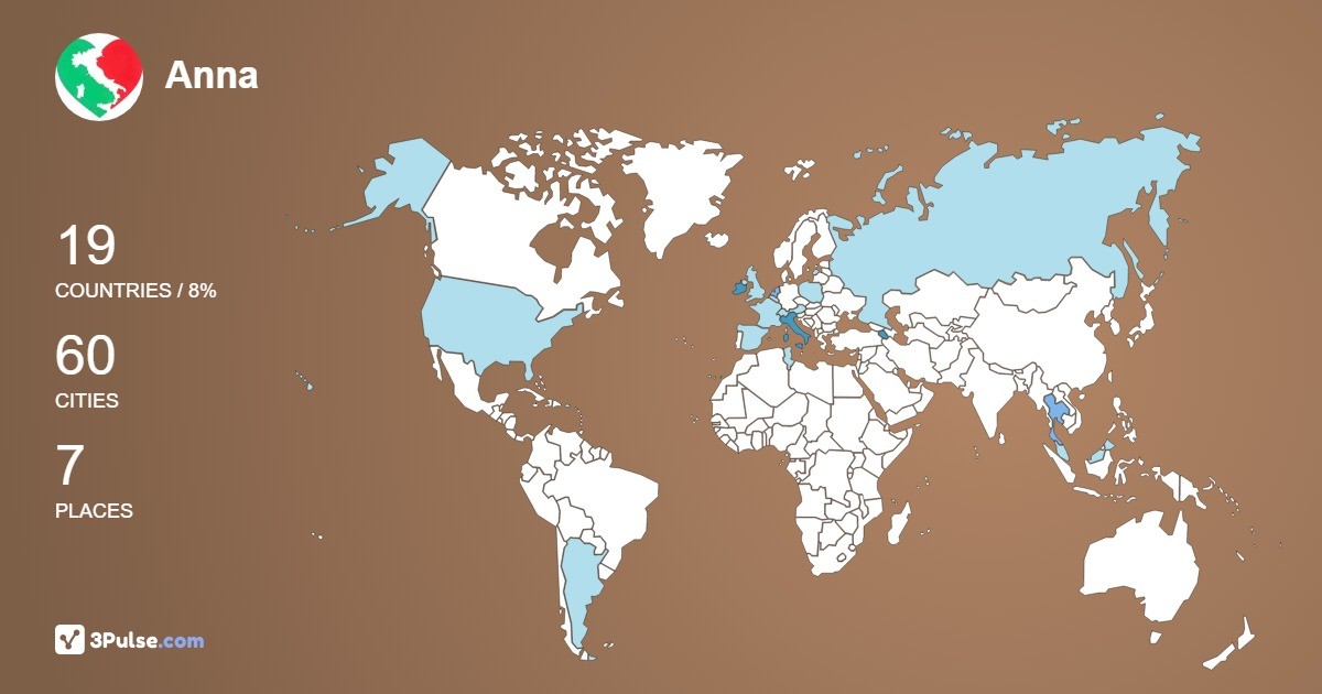 Anna Maroutian's Travel Map Image