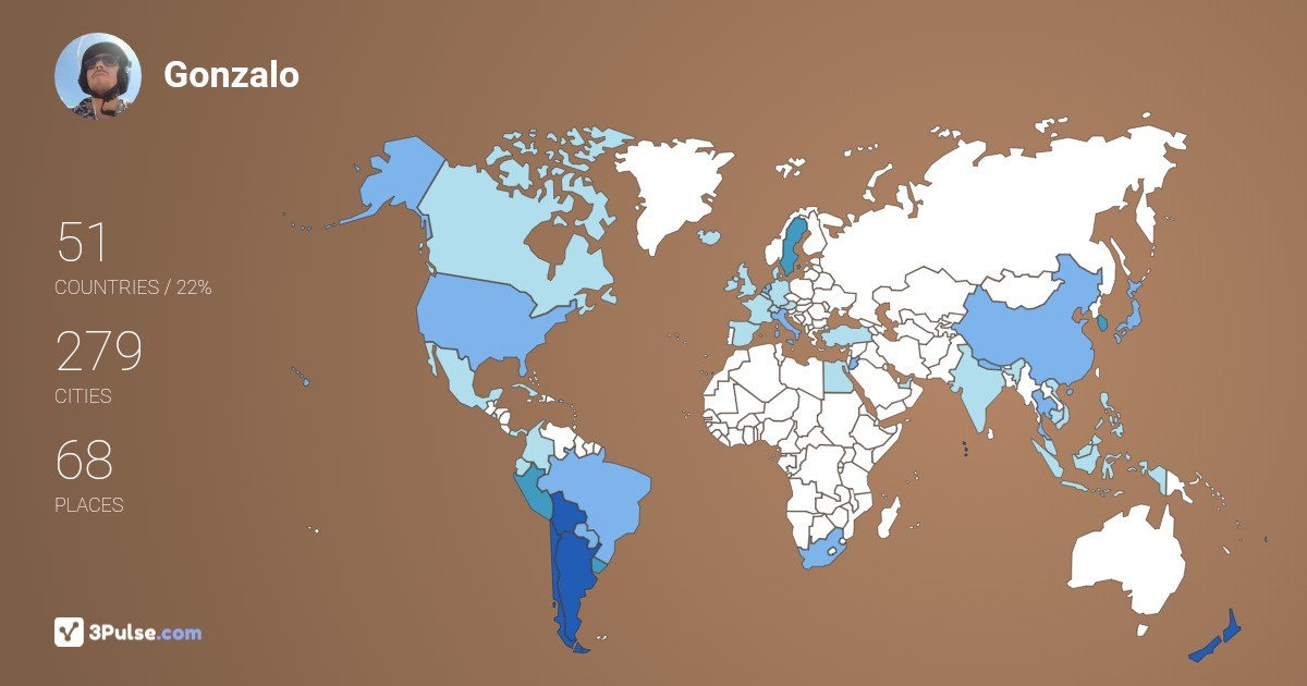 Изображение Карты путешествий Gonzalo Riveros
