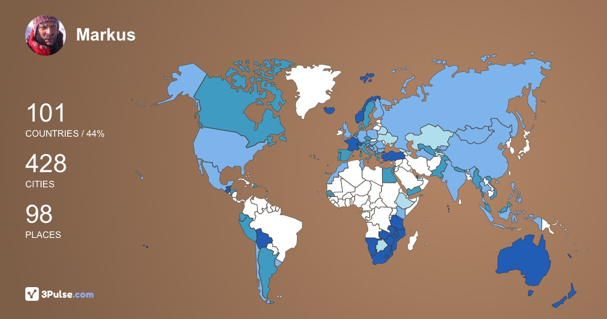 Изображение Карты путешествий Markus Wenger