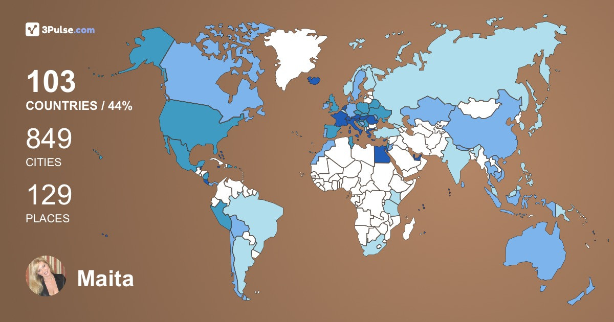 Maita Szrebrodolszki's Travel Map Image