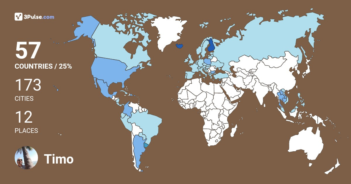 Изображение Карты путешествий Timo Ritakorpi