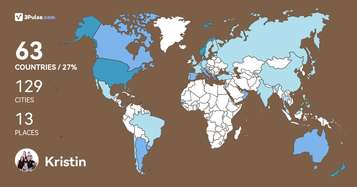 Изображение Карты путешествий Kristin Mcneill