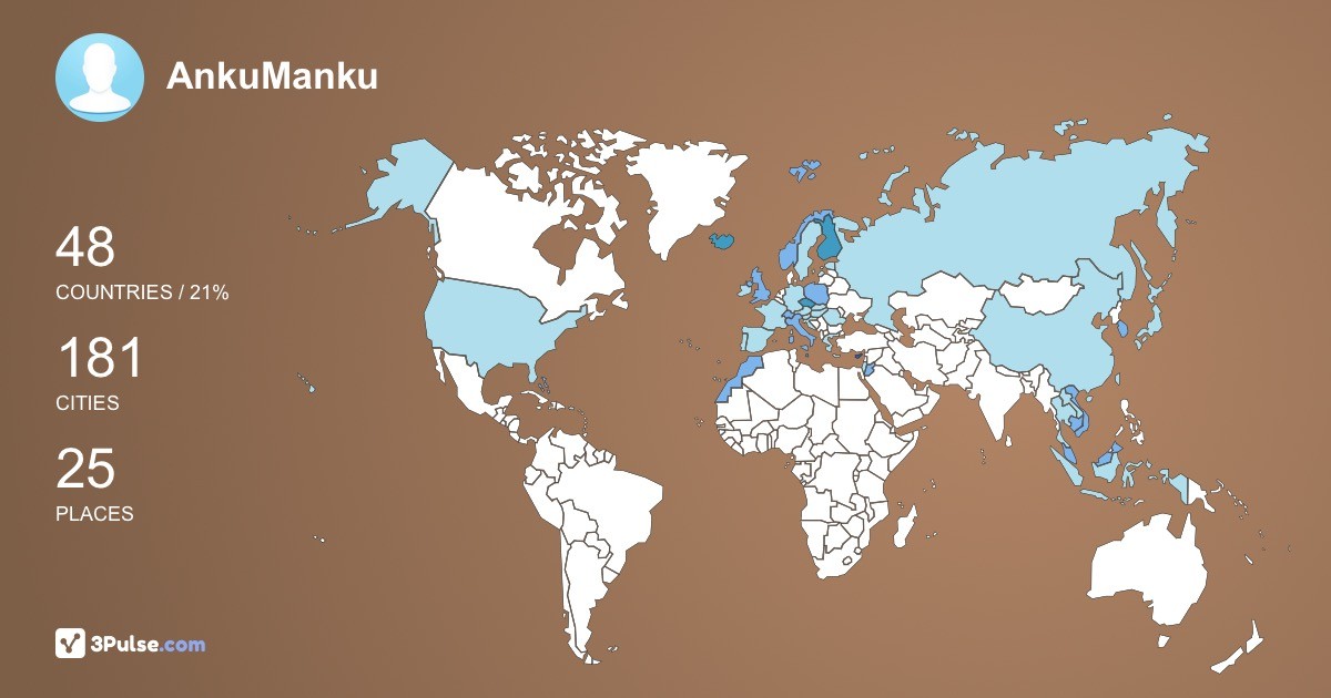 AnkuManku's Travel Map Image