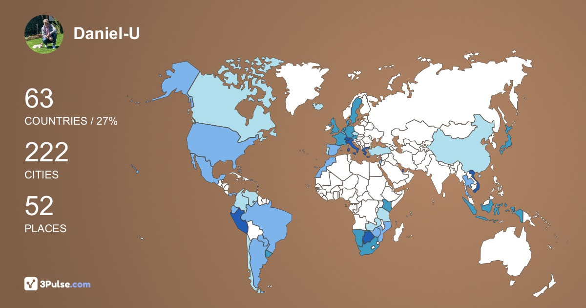 Daniel-U Unger's Travel Map Image