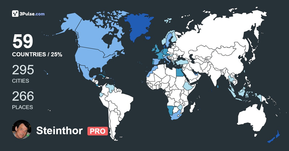 Изображение Карты путешествий Steinthor Einarsson