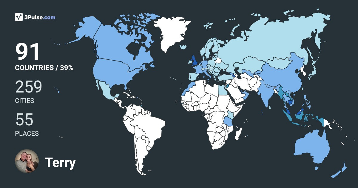 Изображение Карты путешествий Terry Booth