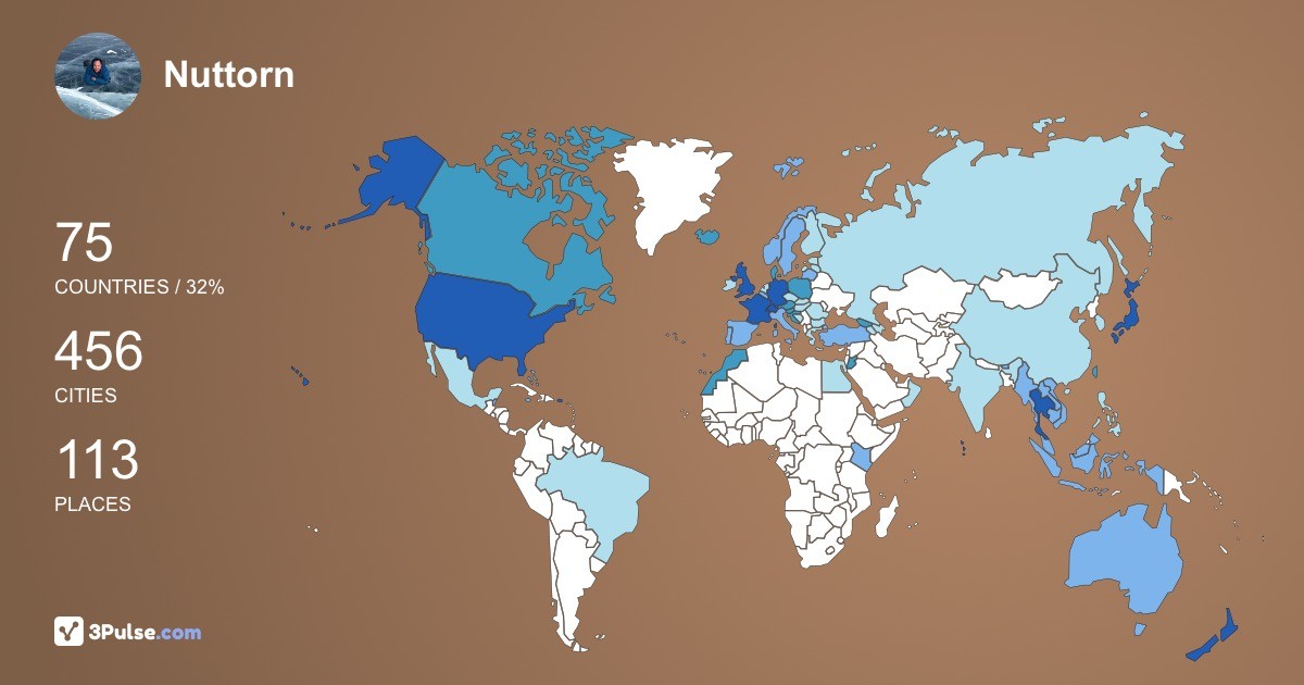 Изображение Карты путешествий Nuttorn Jangkrajarng