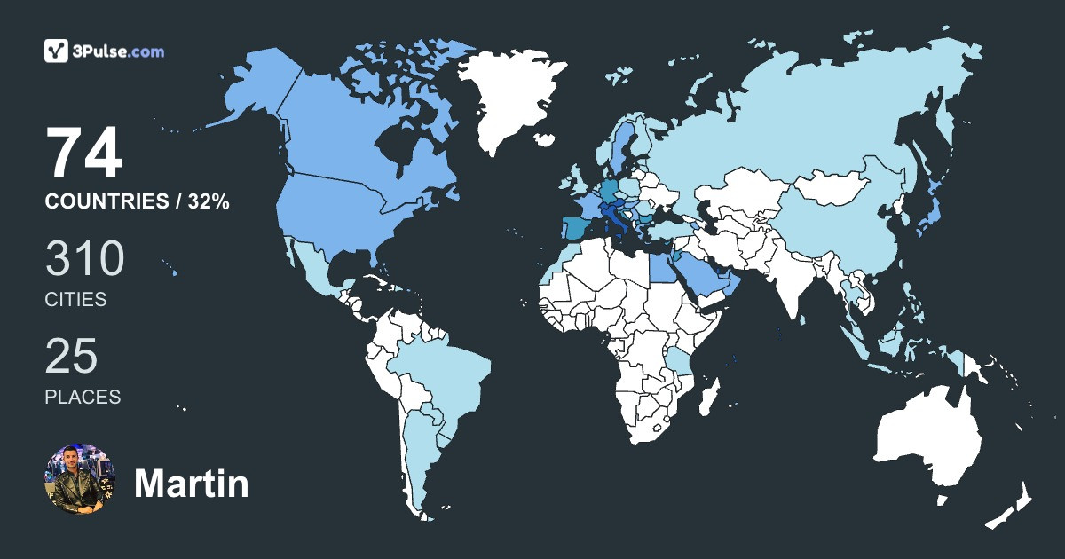 Изображение Карты путешествий Martin Krsteski