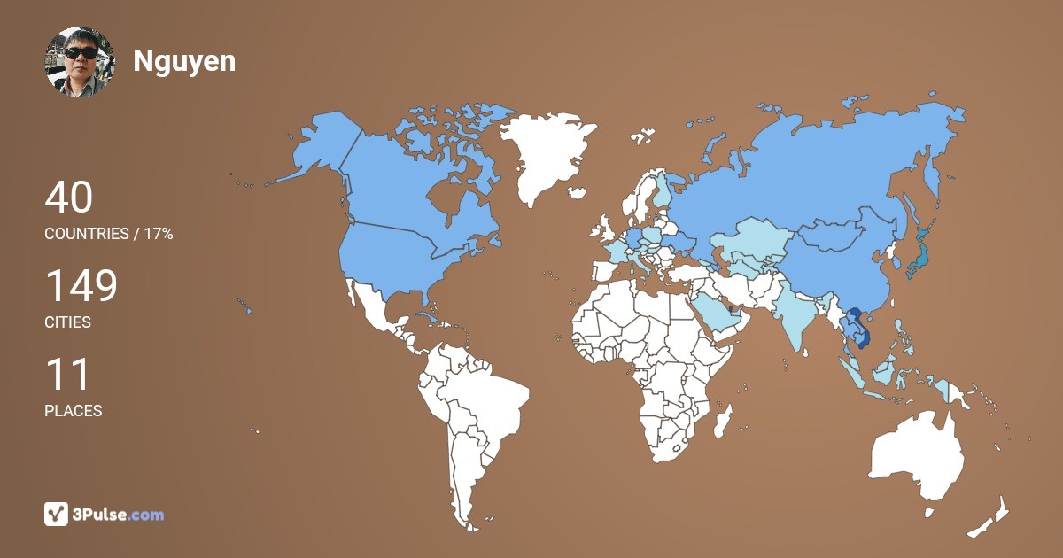 Изображение Карты путешествий Nguyen Viet-Hung