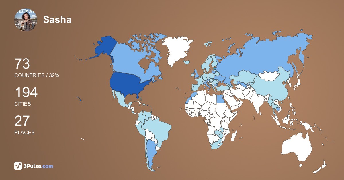Изображение Карты путешествий Sasha Phillips