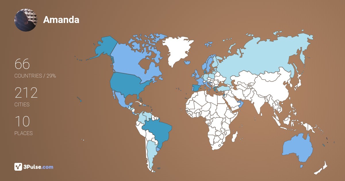 Изображение Карты путешествий Amanda Bandeira