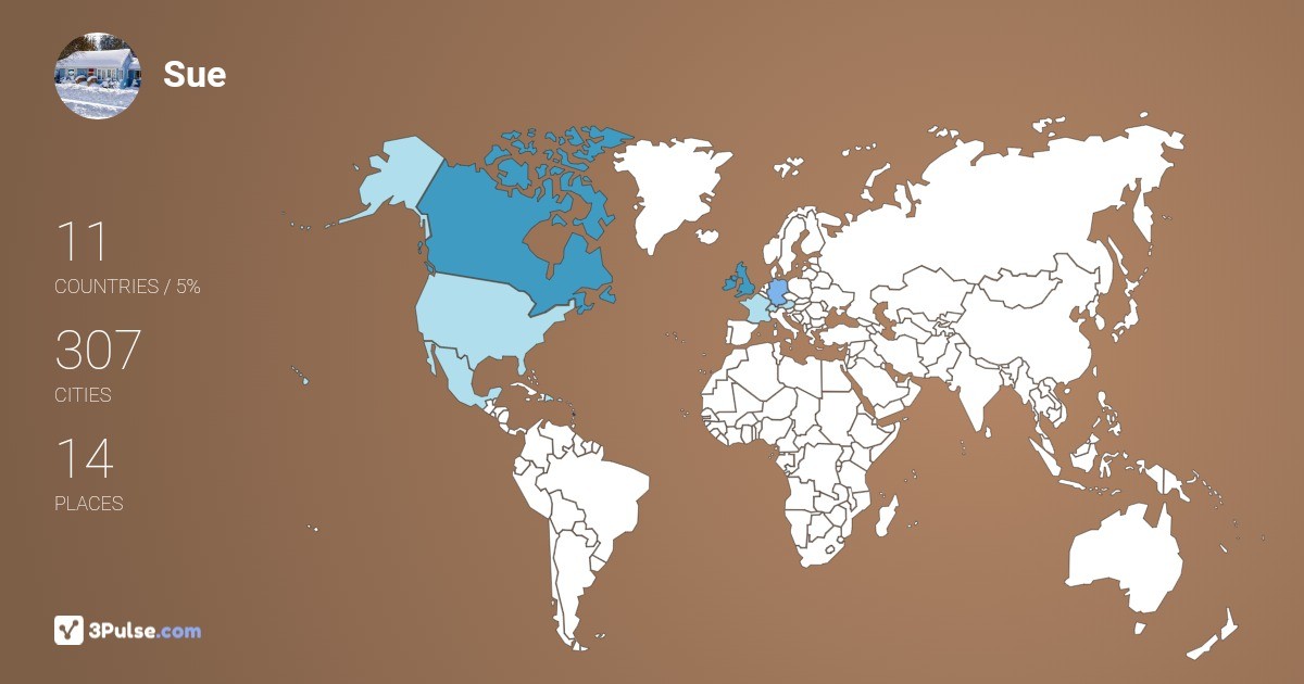 Изображение Карты путешествий Sue Bowman-Code
