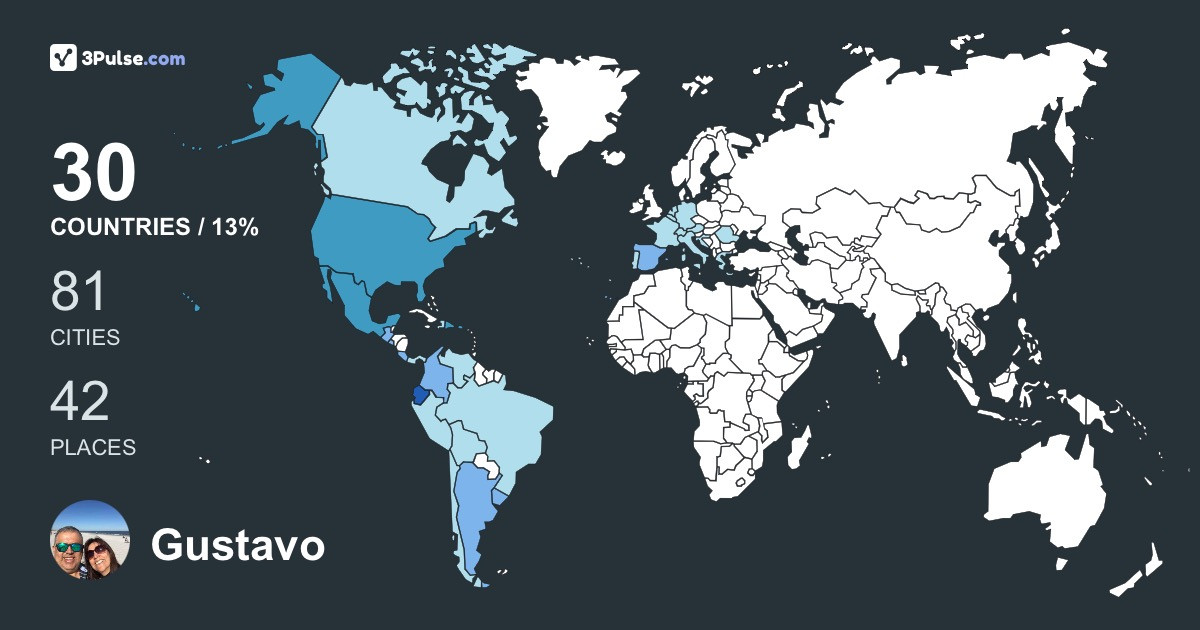 Изображение Карты путешествий Gustavo Santamaria