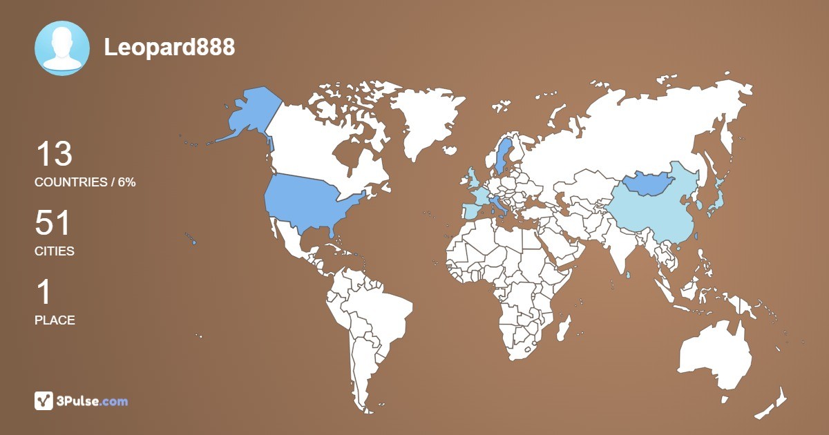 Изображение Карты путешествий Leopard888
