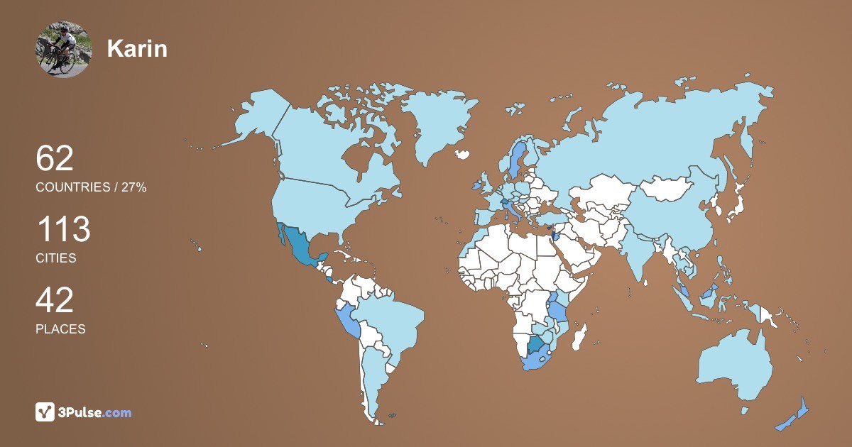 Изображение Карты путешествий Karin Hansen