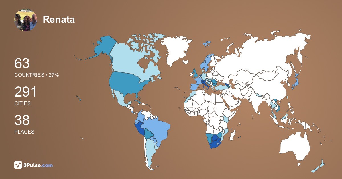 Renata Winzer's Travel Map Image