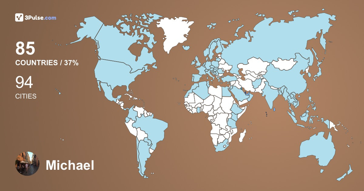 Изображение Карты путешествий Michael Fitzpatrick