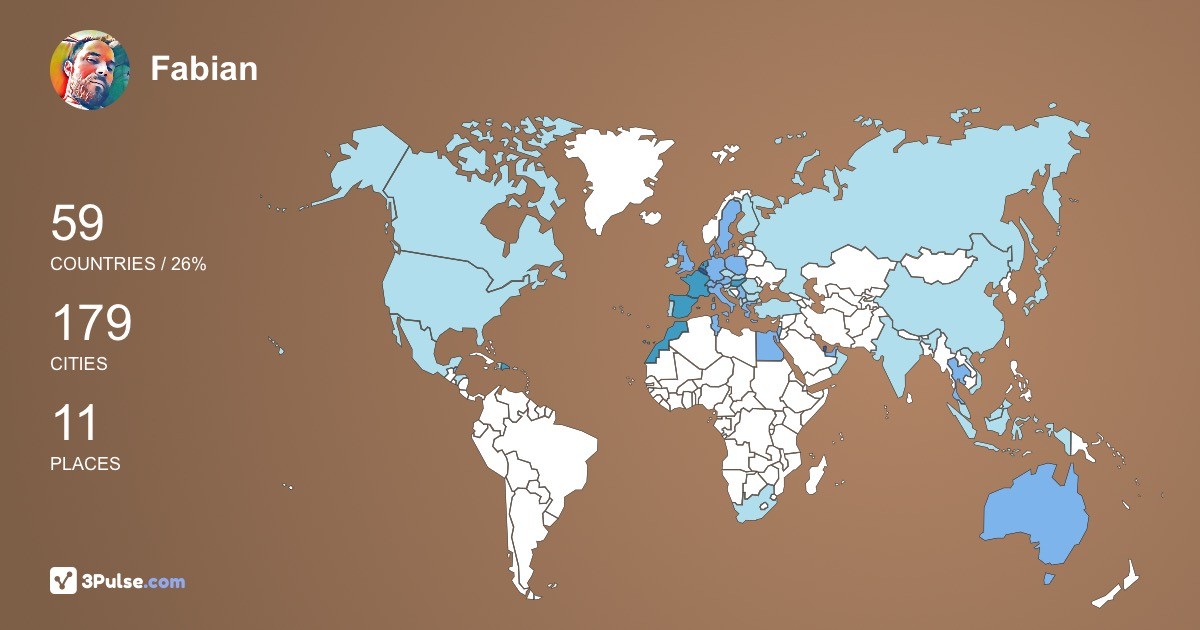 Изображение Карты путешествий Fabian Clement