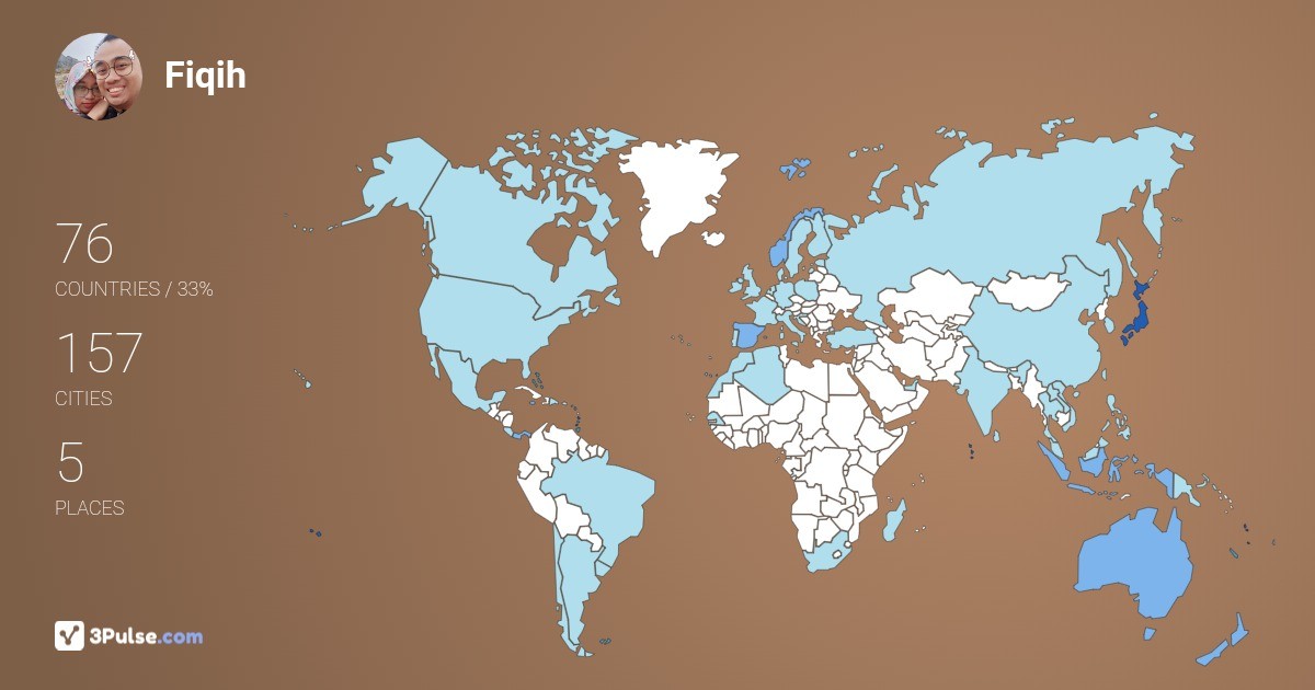 Fiqih Egiyasah's Travel Map Image