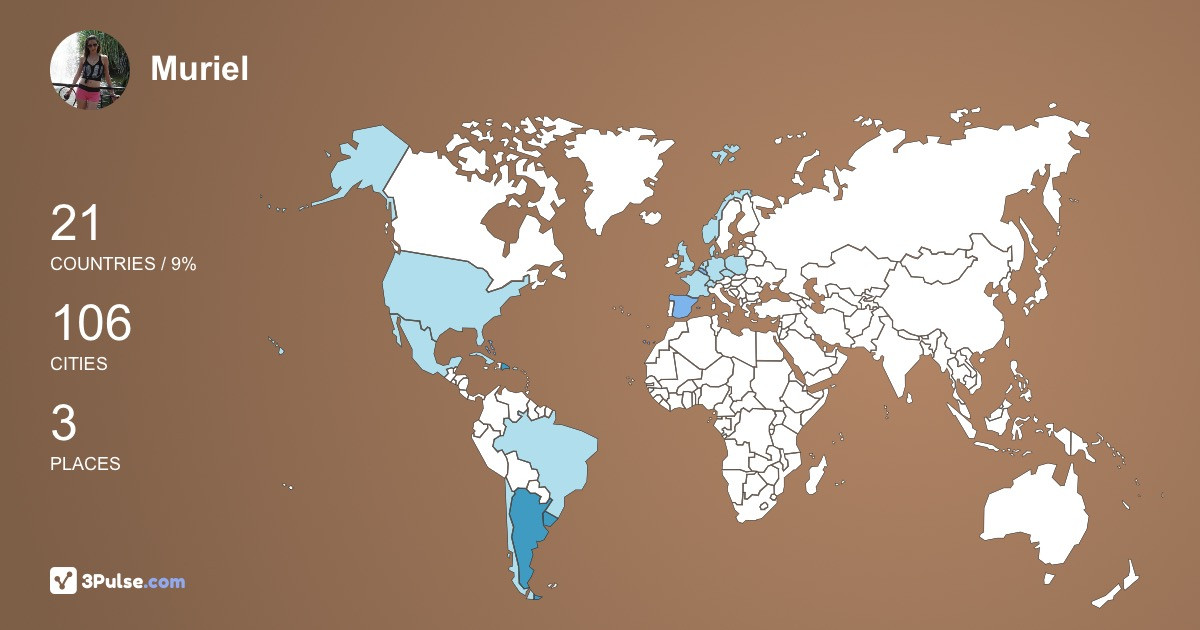 Muriel Maurizzio's Travel Map Image