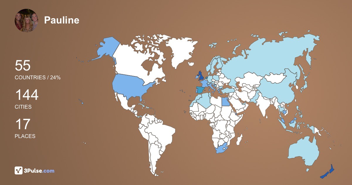 Изображение Карты путешествий Pauline Begley