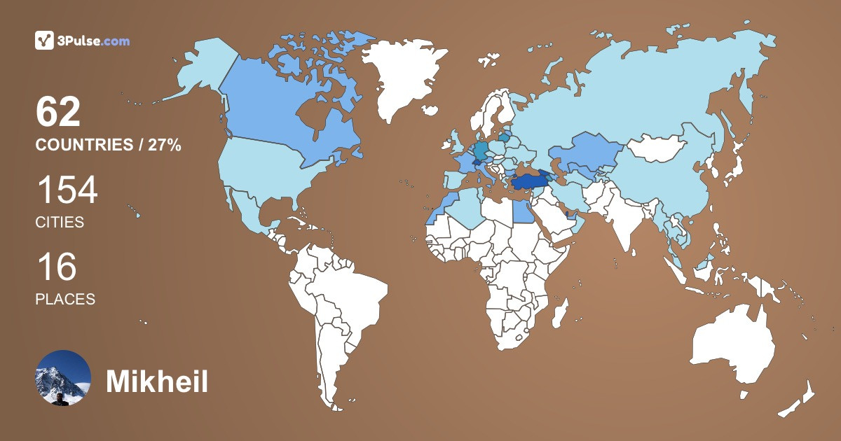 Изображение Карты путешествий Mikheil Gotoshia