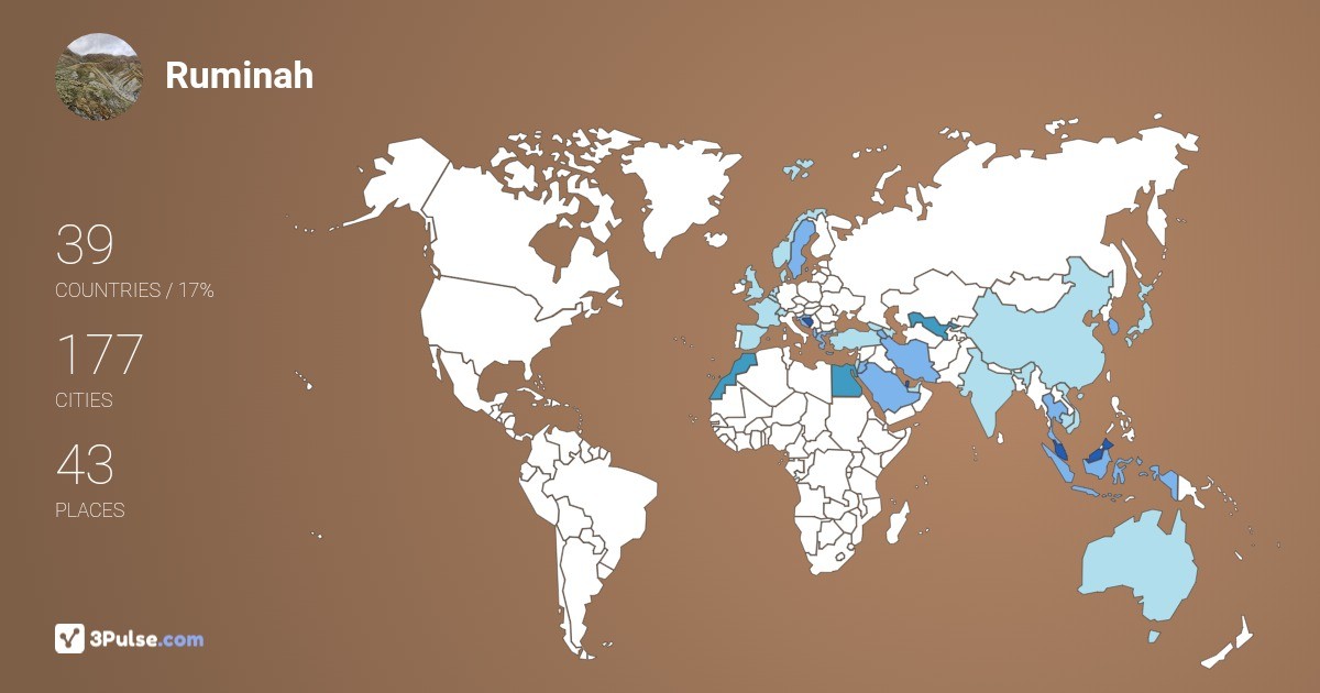 Ruminah Esa's Travel Map Image