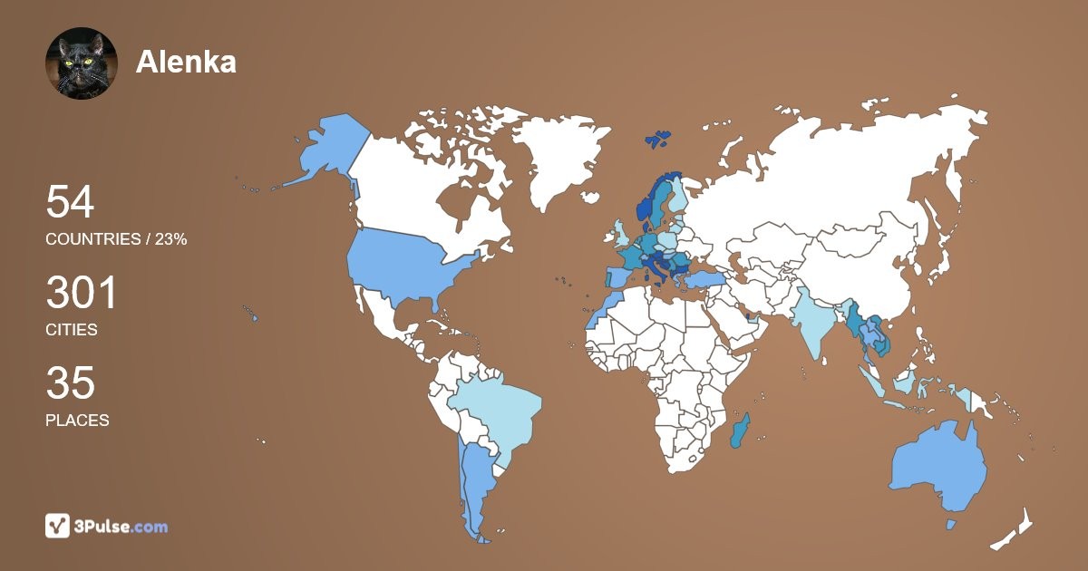 Изображение Карты путешествий Alenka Krajnc