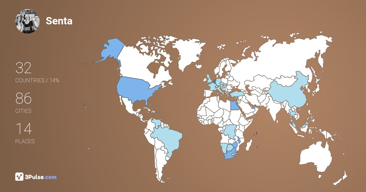 Изображение Карты путешествий Senta Vande-Walle-Hawkings