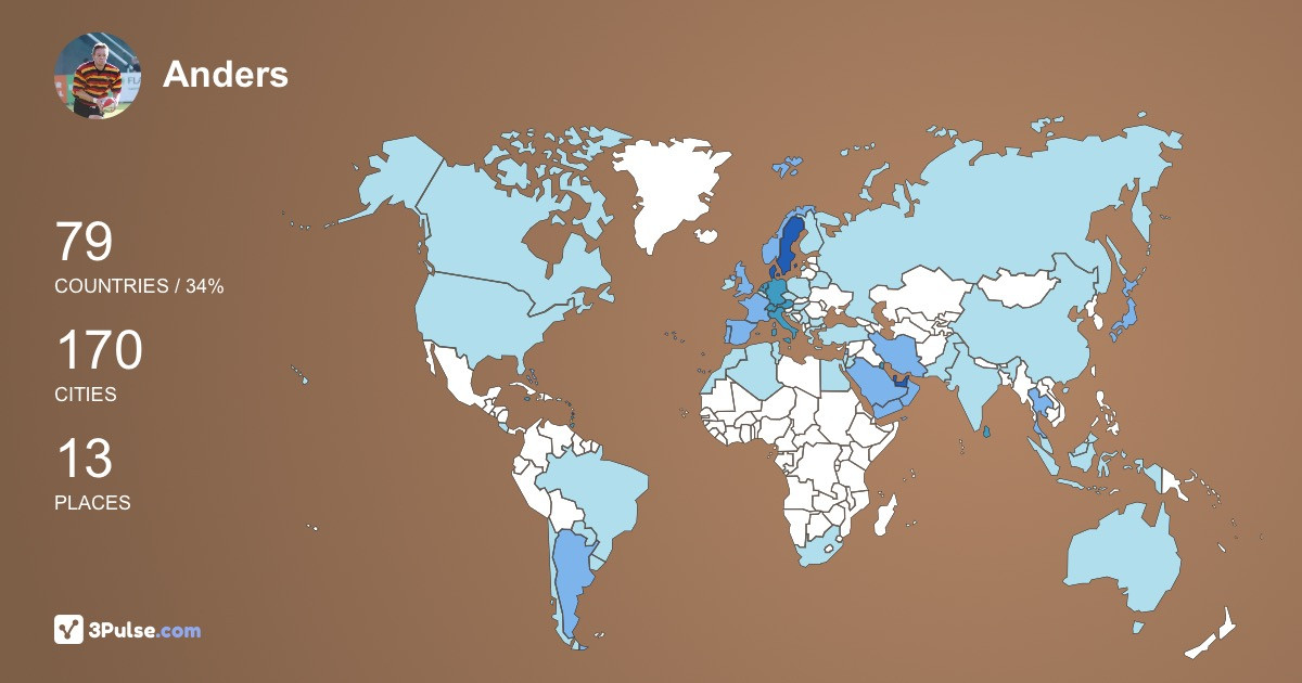 Изображение Карты путешествий Anders Theorin