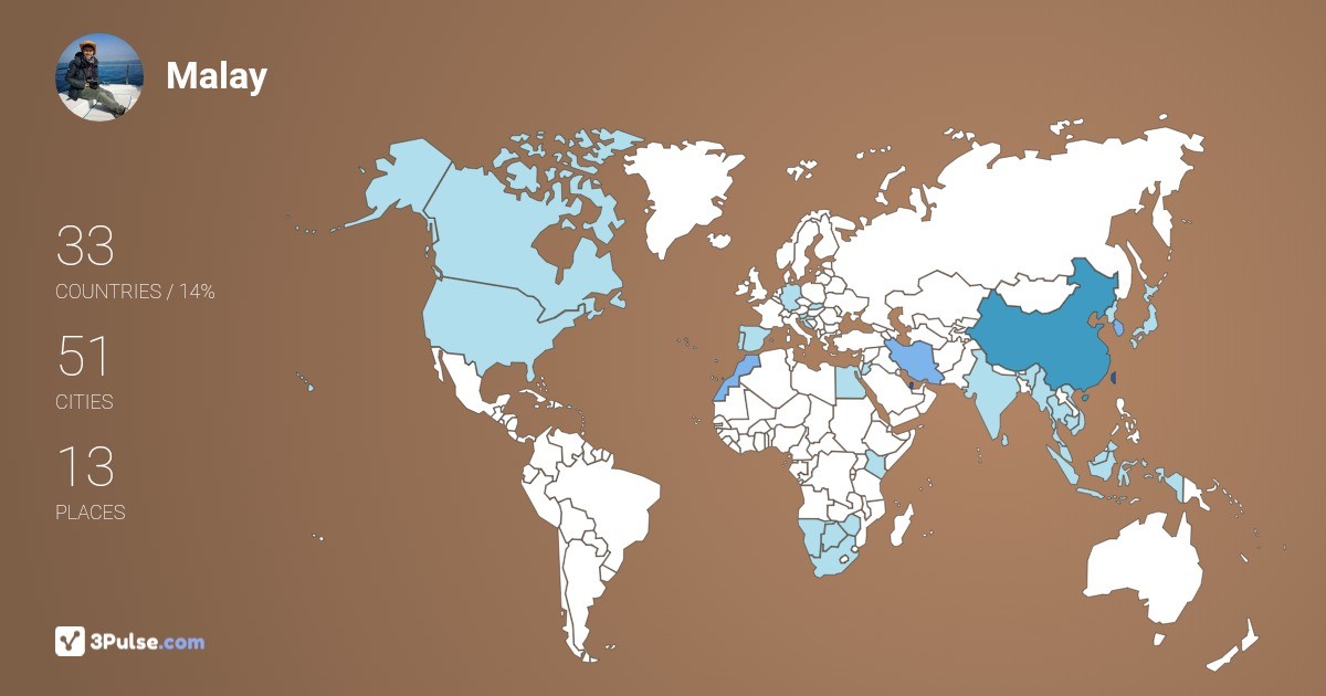 Изображение Карты путешествий Malay Tsang