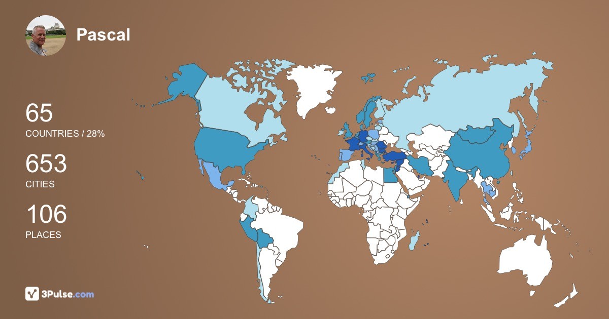 Изображение Карты путешествий Pascal Guerini