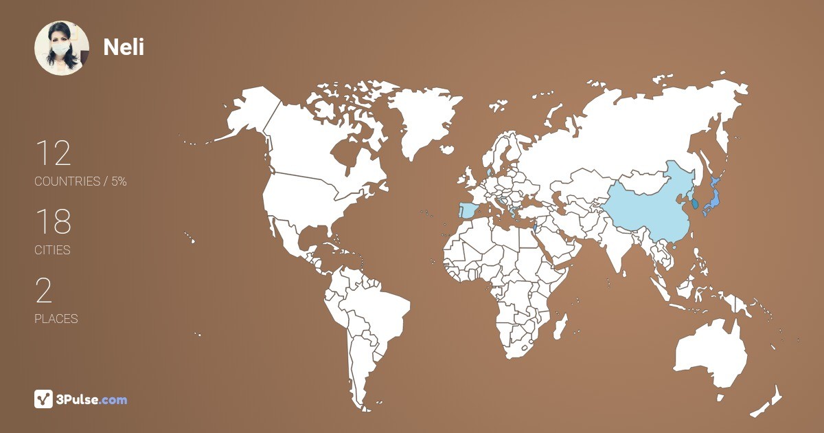 Neli Ivan's Travel Map Image
