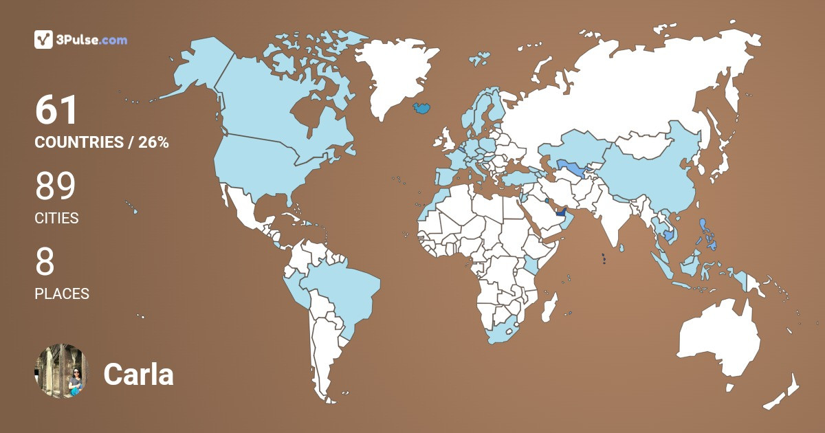 Изображение Карты путешествий Carla Soriano