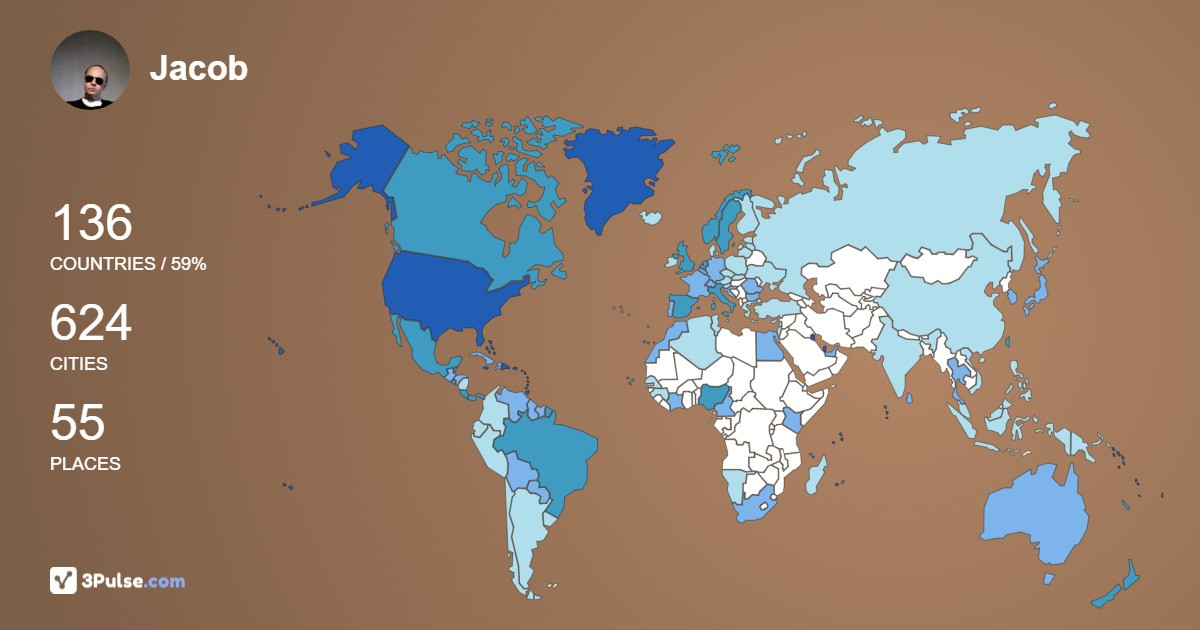Изображение Карты путешествий Jacob Cruzing