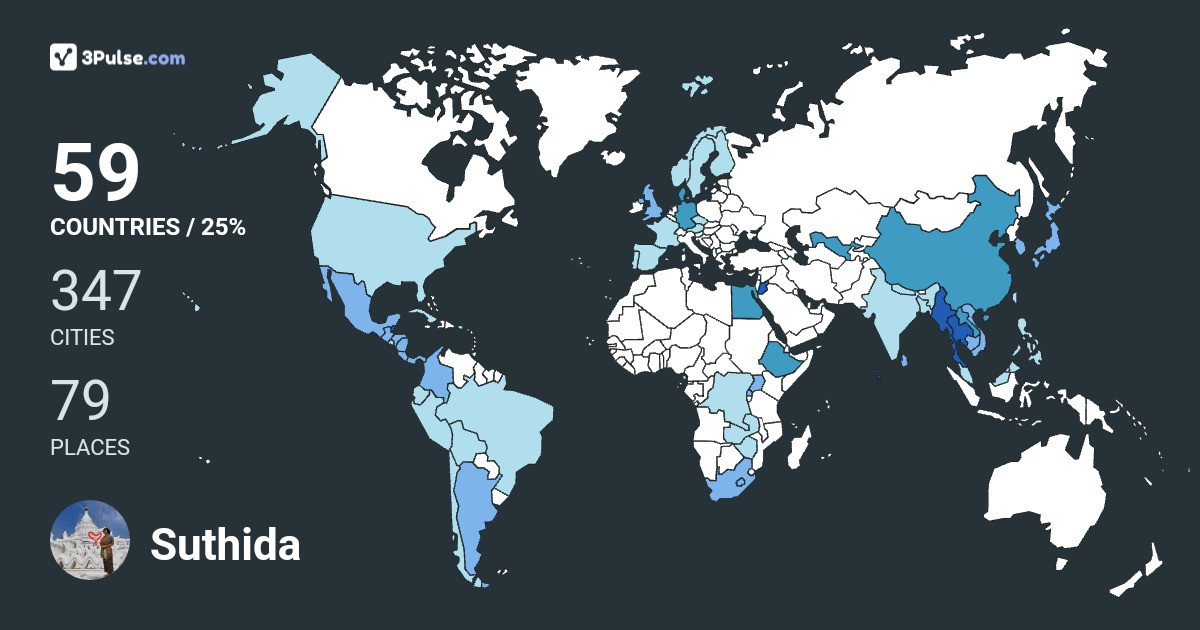 Изображение Карты путешествий Suthida Theerakhawong