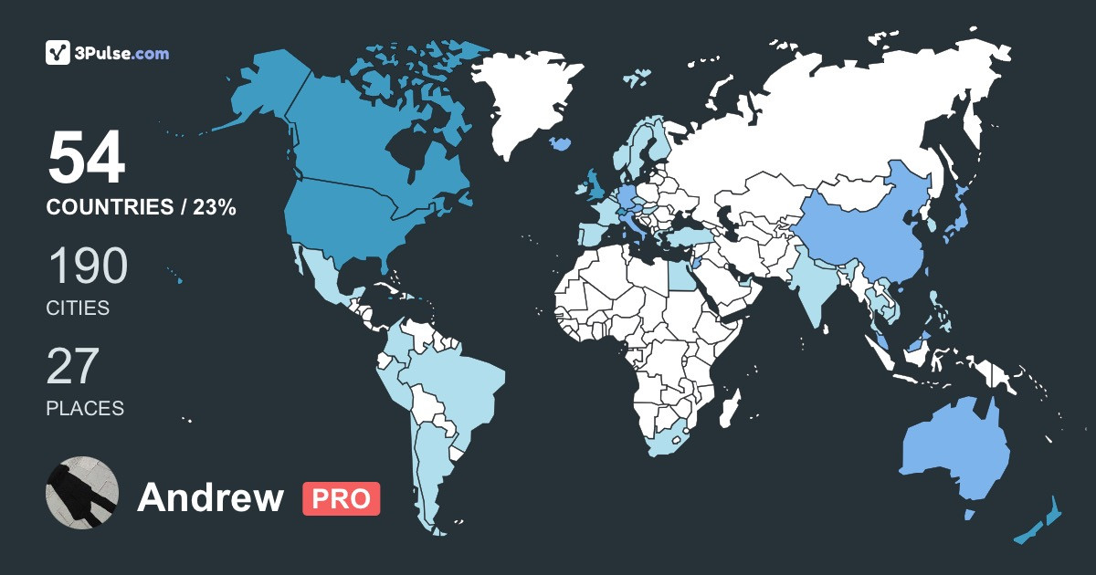 Изображение Карты путешествий Andrew Law